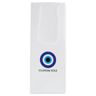 Türkisch Griechische Hochzeit Böser Blick Blaues M Geschenktüte Für Weinflaschen