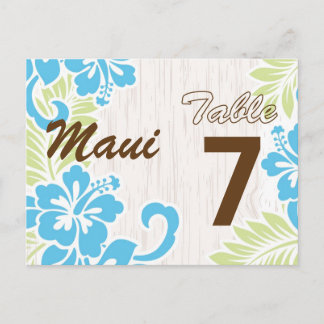 Türkisch-hawaiianische Tafelkarte Postkarte