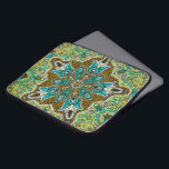 Türkisch Inspiriert Elegante Vintage Farbenpracht Laptopschutzhülle<br><div class="desc">Türkisch inspiriert farbenfrohe elegante verzierte Vintage Blumenspitze Kreis in der Nähe.</div>