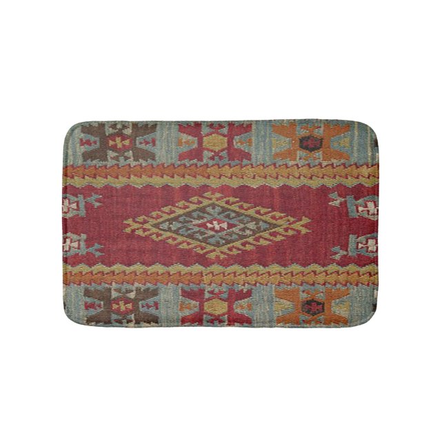 Türkisch Kilim Tepet Rug Badematte (Vorderseite)