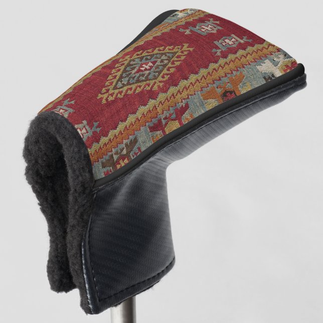Türkisch Kilim Tepet Rug Golf Headcover (3/4 Vorderseite)