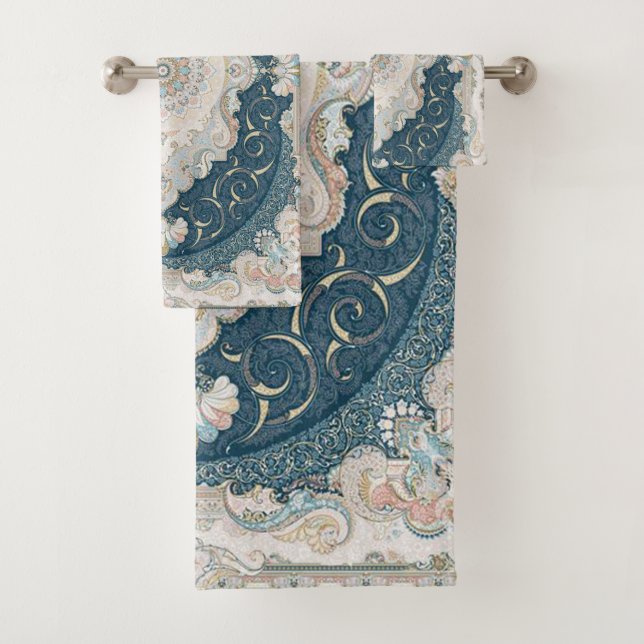 Türkisch-Persischer Teppich-Rug Badhandtuch Set (Insitu)