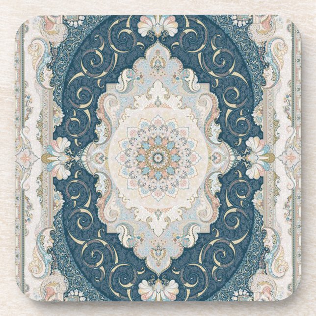 Türkisch-Persischer Teppich-Rug Getränkeuntersetzer (Vorderseite)