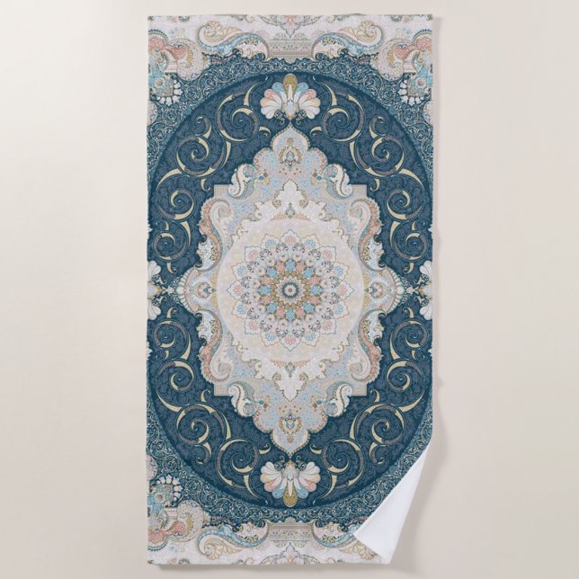 Türkisch-Persischer Teppich-Rug Strandtuch (Vorderseite)