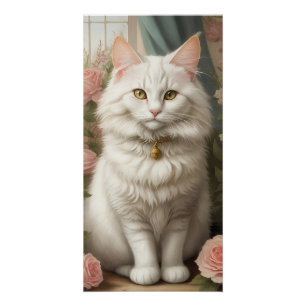 Türkische Angora-Katze Poster
