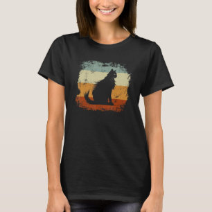 Türkische Angora-Katze Retro-Vintage-Design T-Shirt