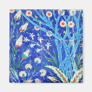 Türkische Blumenfliesen Magnet