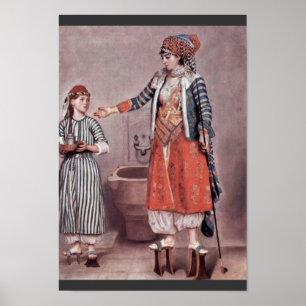 Türkische Dame mit Jungfrau von Liotard Jean-Ã Tie Poster