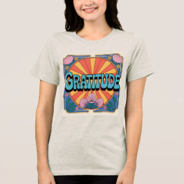 Türkische Dankbarkeit Art Nouveau Oatfood Tri-Blend Shirt