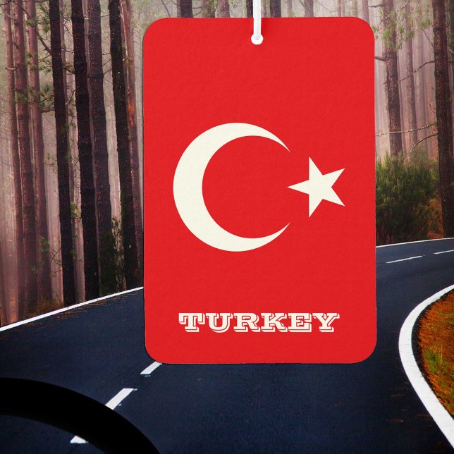 Türkische Fahne Car Air Freshener, Türkei Autolufterfrischer (Von Creator hochgeladen)