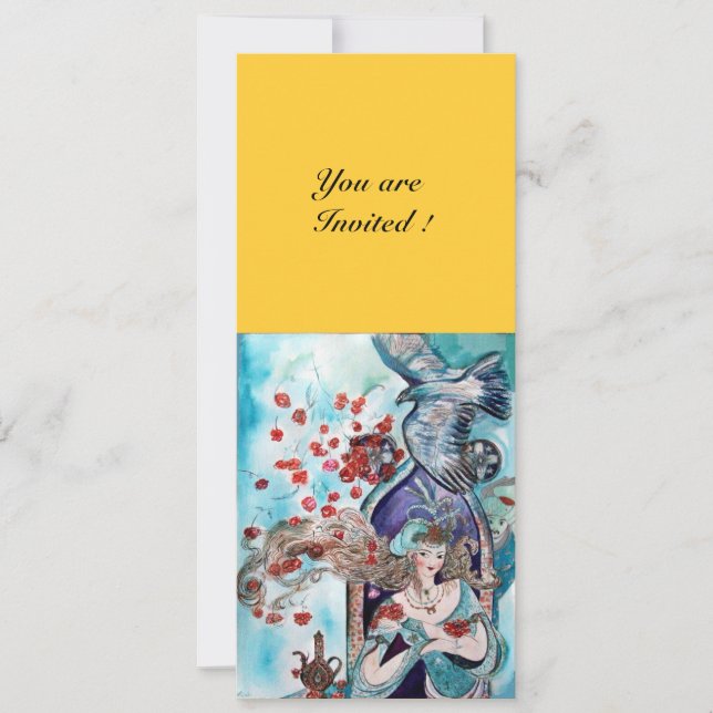 TÜRKISCHE FAIRE TALE, hellrot-weiß Einladung (Vorderseite)