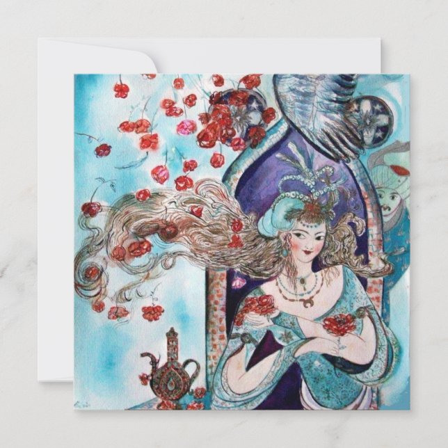 TÜRKISCHE FAIRE TALE, leuchtend rot-weiß pink Ankündigung (Vorderseite)