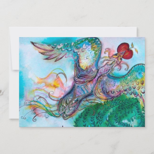 TÜRKISCHE FAIRE TALE / PHOENIX MIT APPLE, blau Ankündigung (Vorderseite)