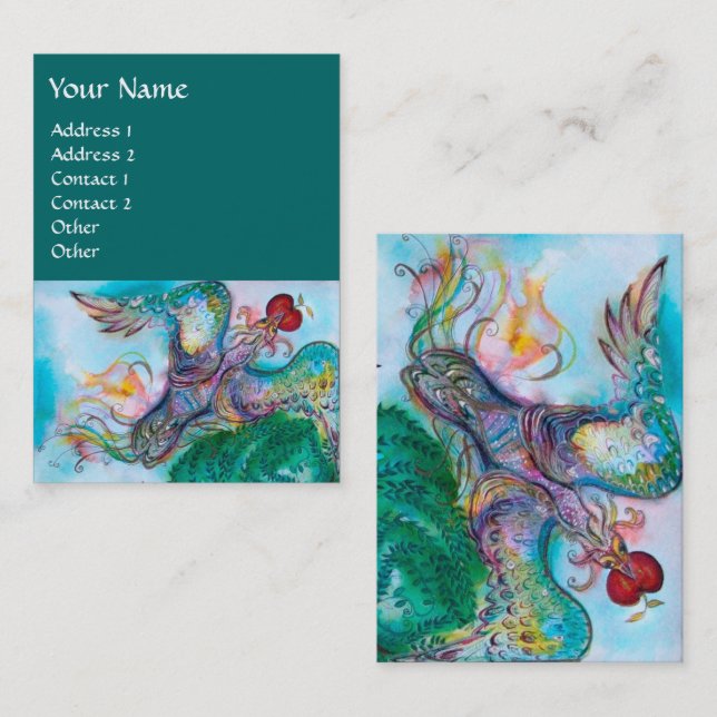 TÜRKISCHE FAIRY TALE / FLYPHOENIX MIT APPLE VISITENKARTE (Vorne/Hinten)