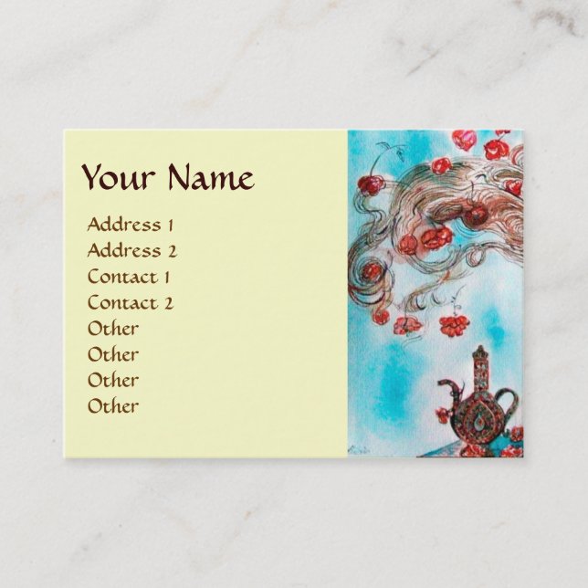 TÜRKISCHE FAIRY TALE Orientalische Schönheit, Mode Visitenkarte (Vorderseite)