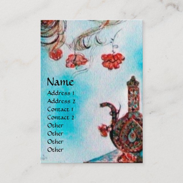 TÜRKISCHE FAIRY TALE Orientalische Schönheit, Mode Visitenkarte (Vorderseite)