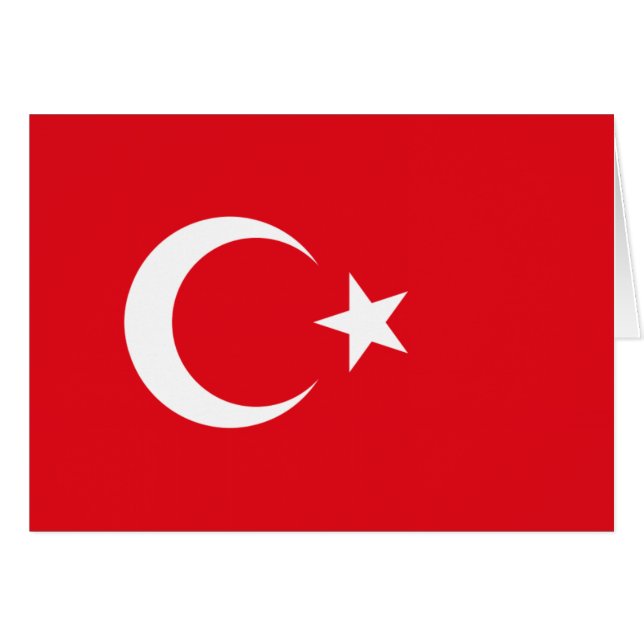 Türkische Flagge (Vorderseite (Horizontal))