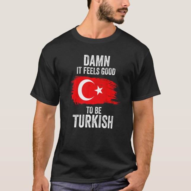Türkische Flagge 2 T-Shirt (Vorderseite)