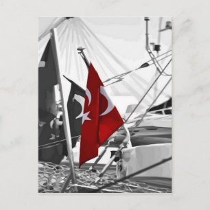 Türkische Flagge - Al Sancak Postkarte
