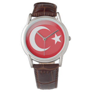 Türkische Flagge Armbanduhr