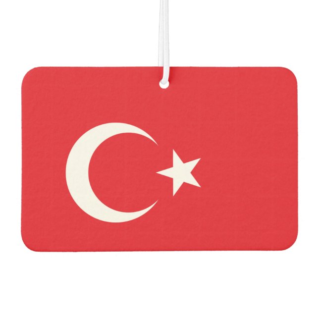 Türkische Flagge Autolufterfrischer (Vorderseite)