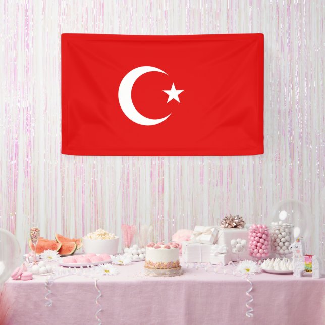 Türkische Flagge Banner (Party)