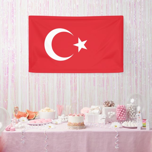 Türkische Flagge Banner (Party)