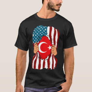 Türkische Flagge Blut in mir Zuhause Stolz Türkisc T-Shirt
