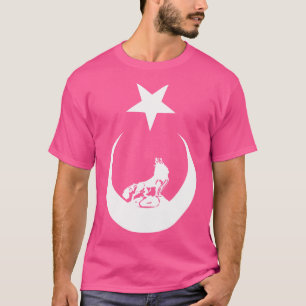 Türkische Flagge Bozkurt Gray Wolf T-Shirt