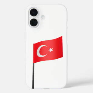 Türkische Flagge iPhone 16 Hülle