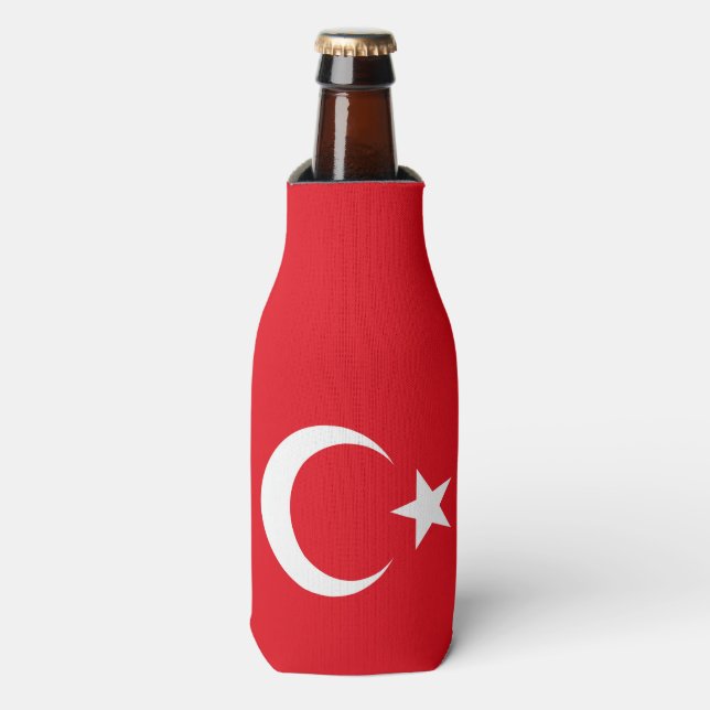 Türkische Flagge Flaschenkühler (Flaschenvorderseite)