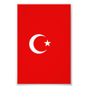 Türkische Flagge Fotodruck