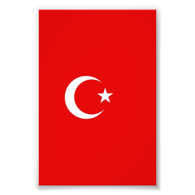 Türkische Flagge Fotodruck (Vorne)