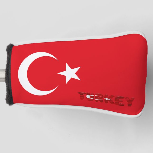 Türkische Flagge Golf Headcover (Vorderseite)