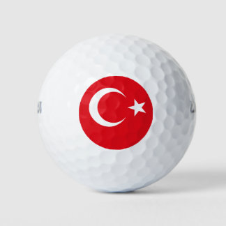 Türkische Flagge Golfball