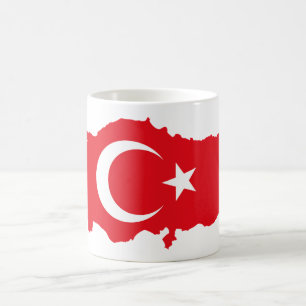 Türkische Flagge Kaffeetasse