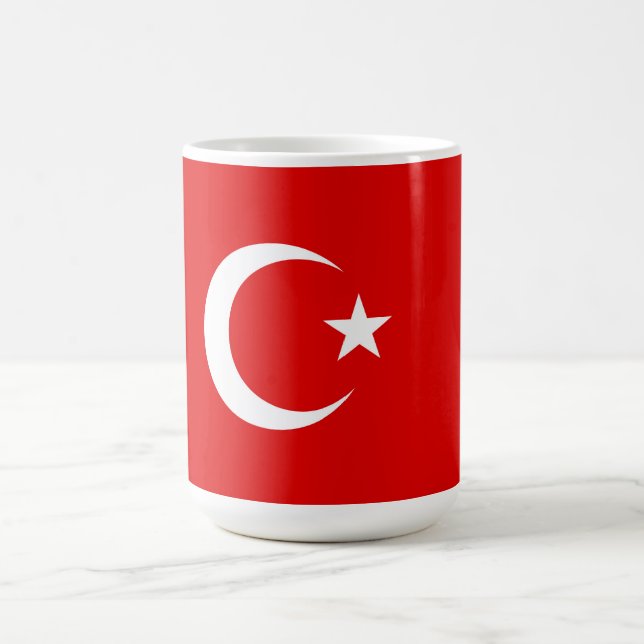 Türkische Flagge Kaffeetasse (Mittel)