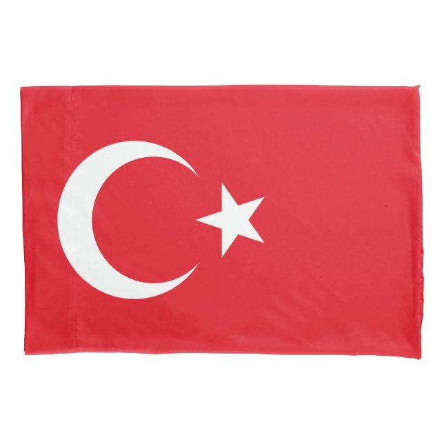 Türkische Flagge Kissenbezug (Vorderseite)