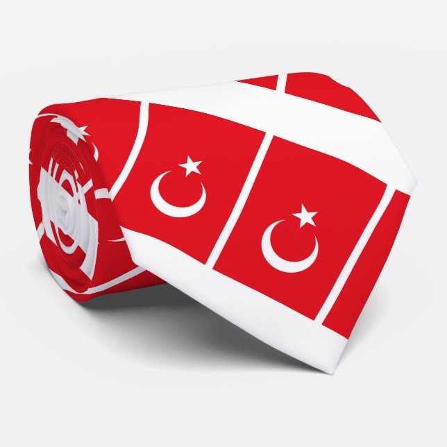 Türkische Flagge Krawatte (Gerollt)
