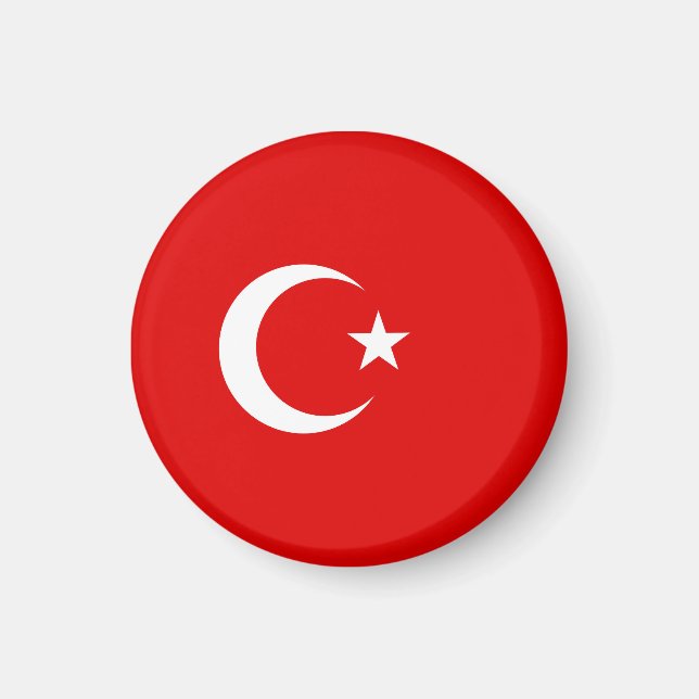 Türkische Flagge Magnet (Vorne)
