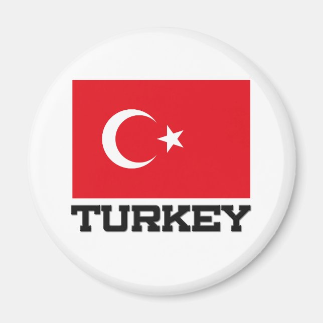 Türkische Flagge Magnet (Vorne)
