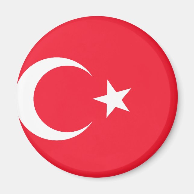 Türkische Flagge Magnet (Vorne)