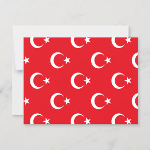 Türkische Flagge Magneteinladung