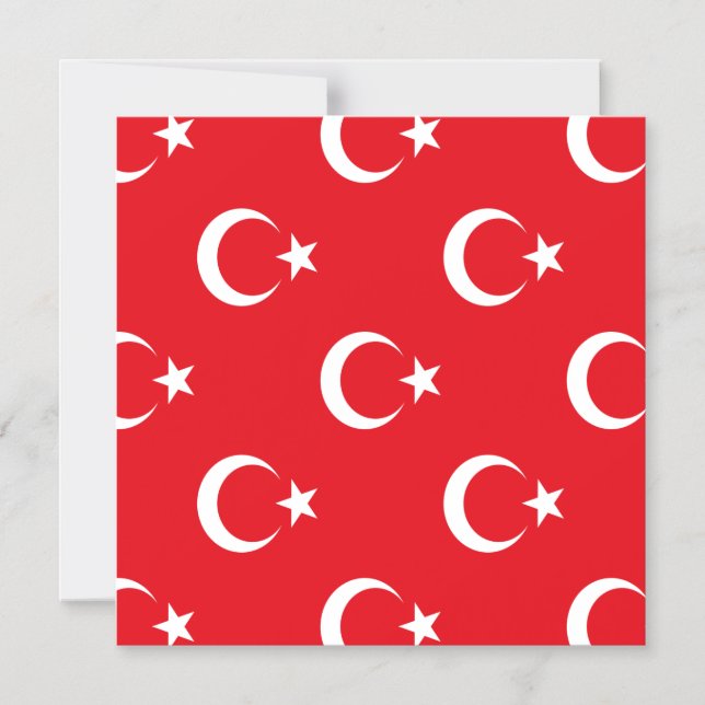 Türkische Flagge Magneteinladung (Vorderseite)