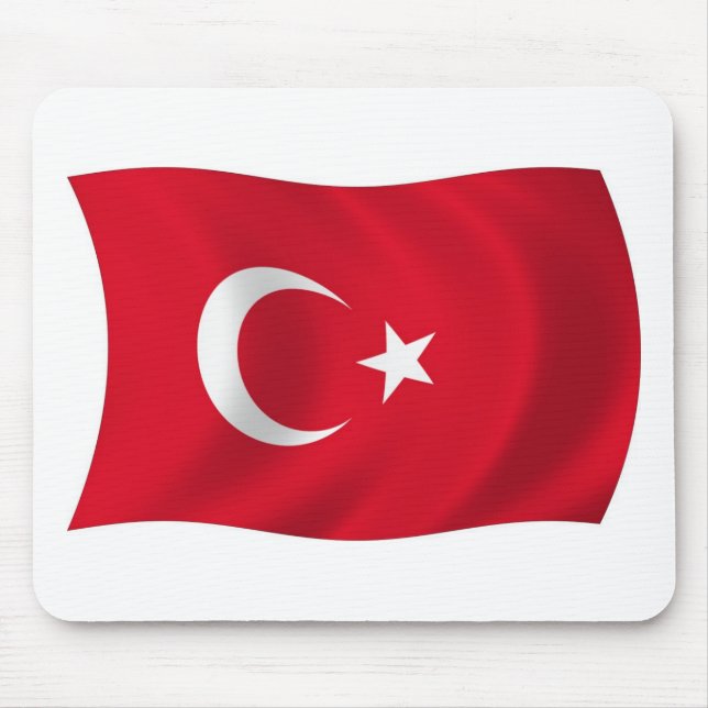 Türkische Flagge Mousepad (Vorne)
