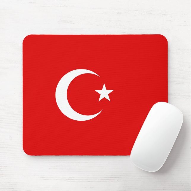 Türkische Flagge Mousepad (Mit Mouse)