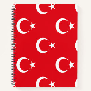 Türkische Flagge Notizbuch