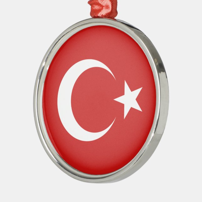 Türkische Flagge Ornament Aus Metall (Links)