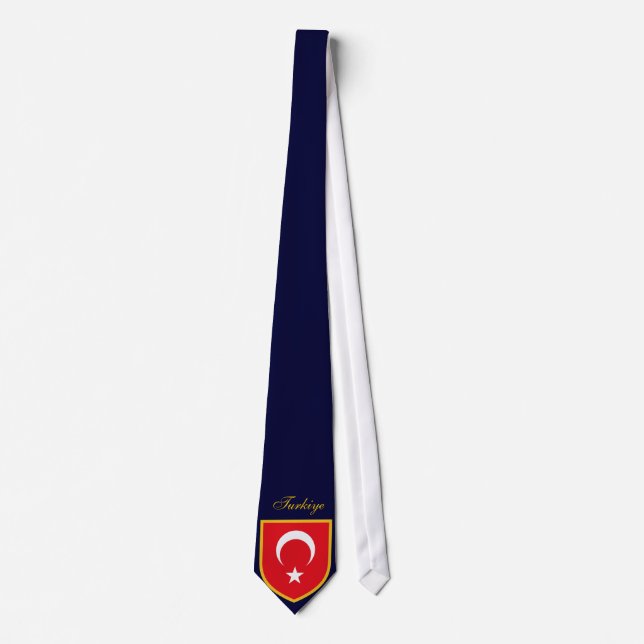 Türkische Flagge Personalisierte Krawatte Benutzer (Vorderseite)