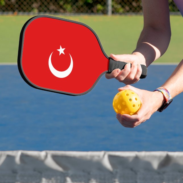 Türkische Flagge Pickleball Schläger (InSitu)